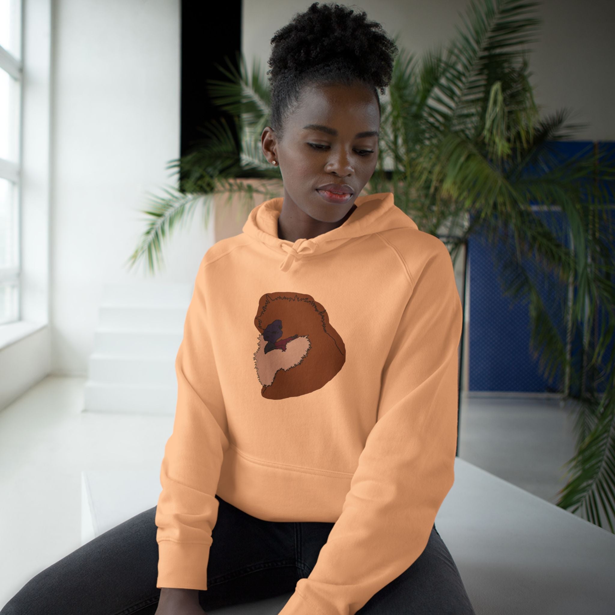 Hand-drawn Silkie Portrait Hoodie