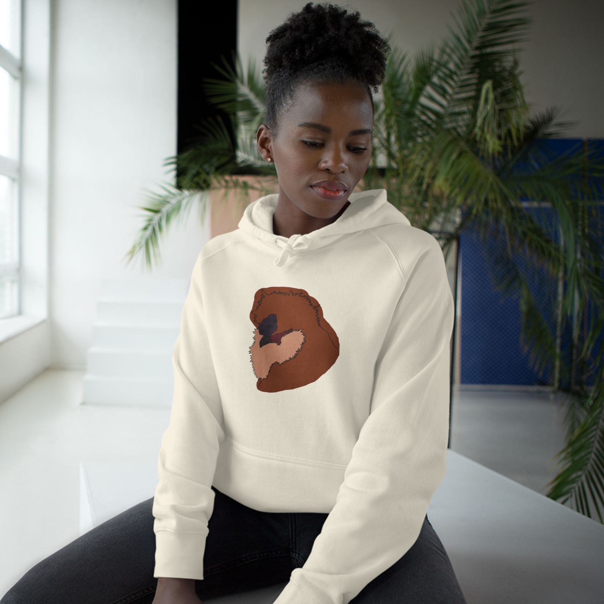 Hand-drawn Silkie Portrait Hoodie