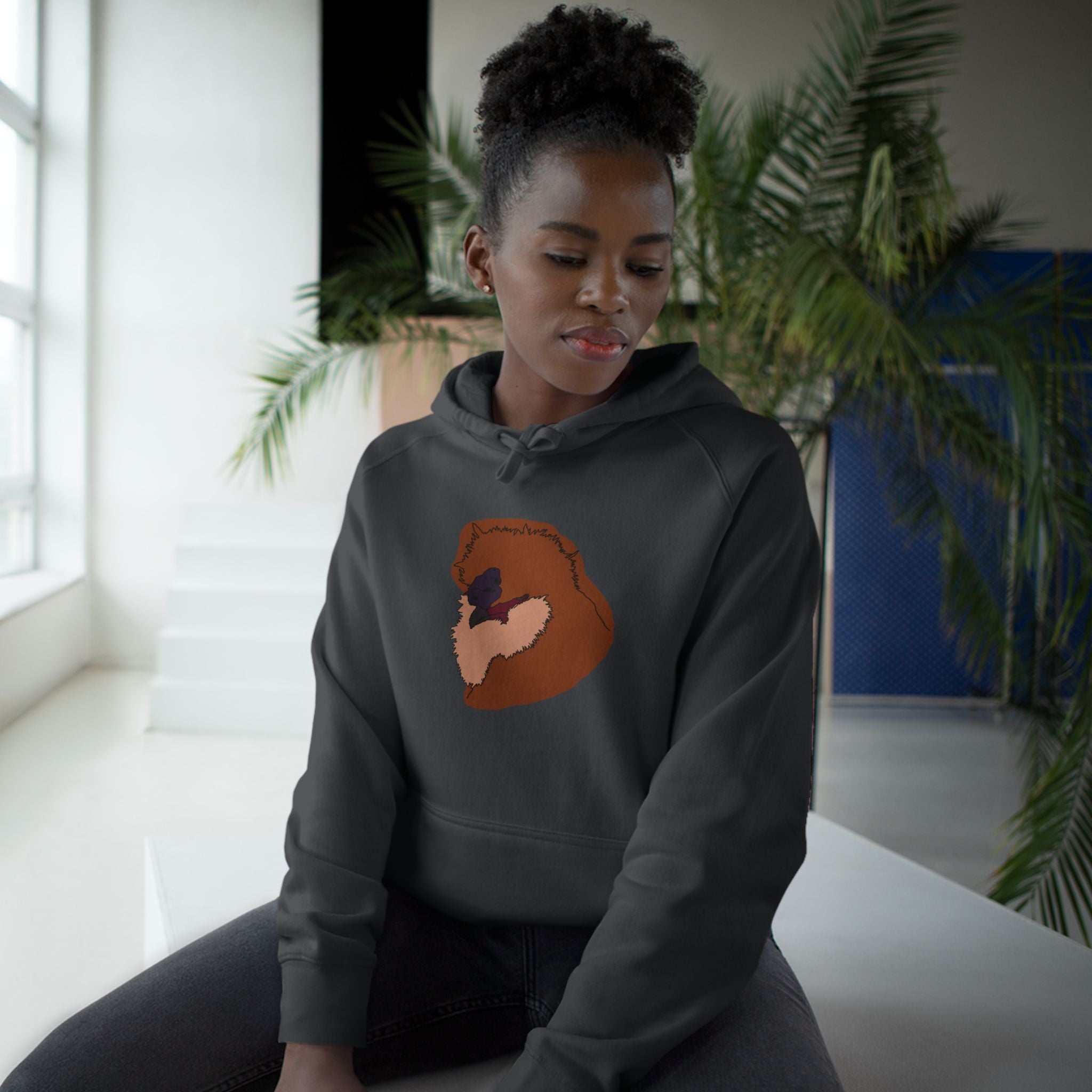 Hand-drawn Silkie Portrait Hoodie