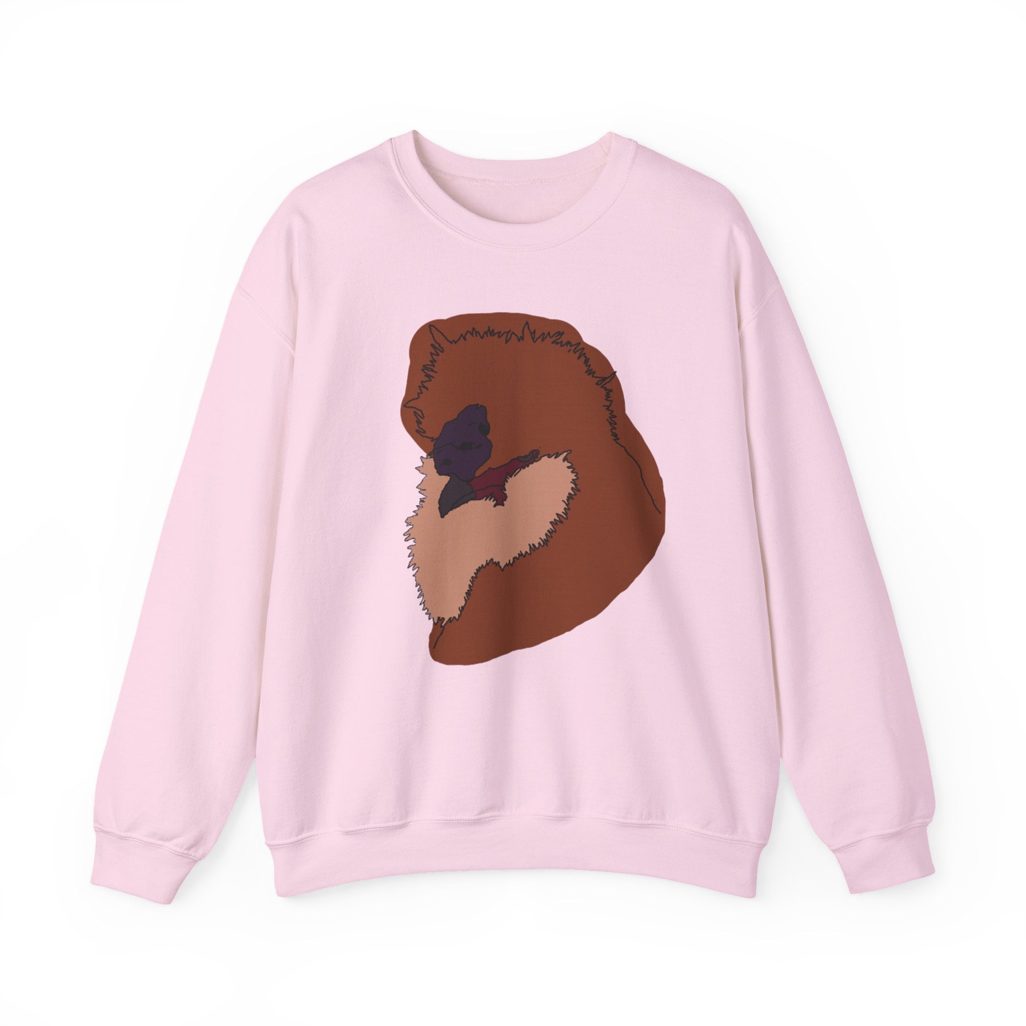 Hand-Drawn Silkie Portrait Crewneck Sweater
