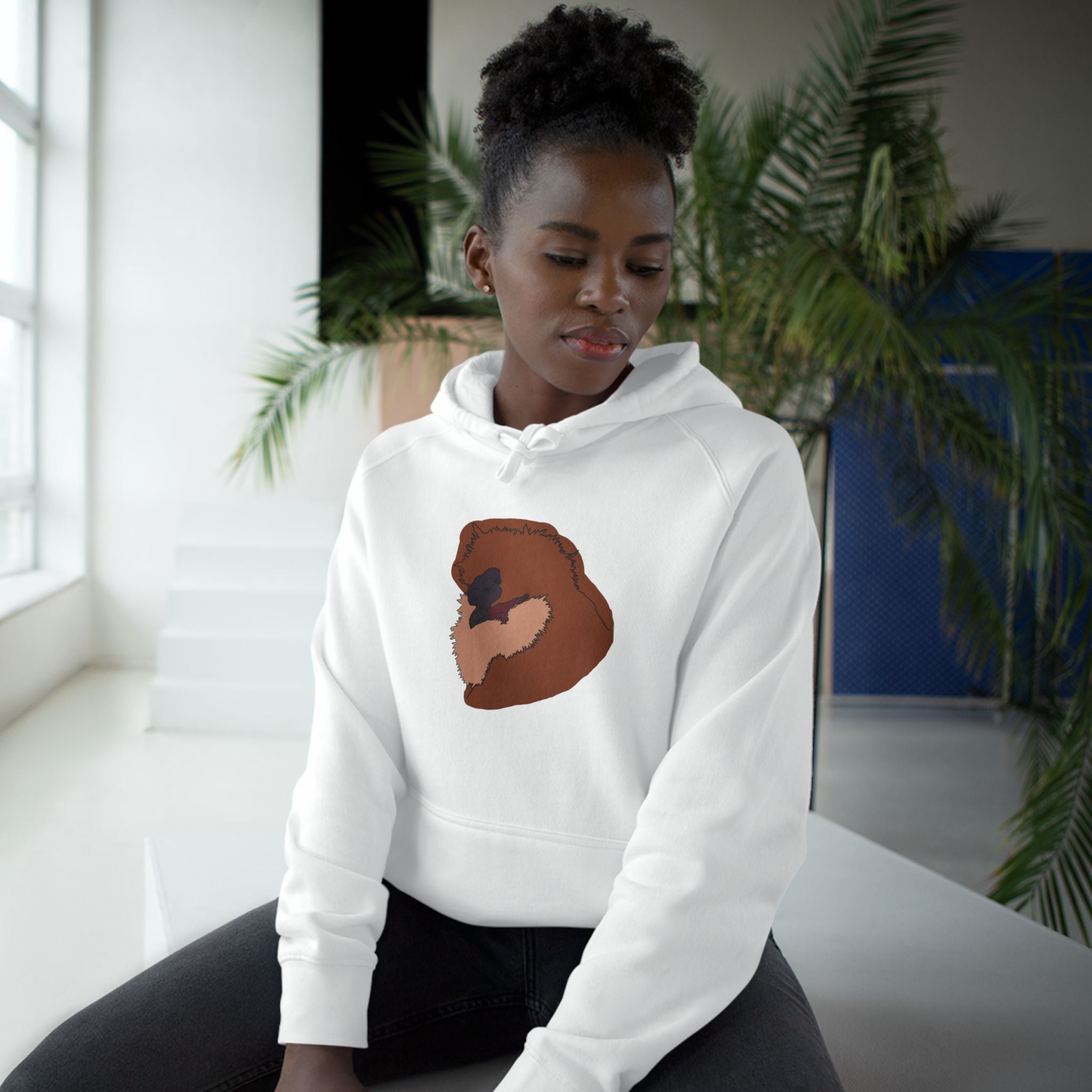 Hand-drawn Silkie Portrait Hoodie