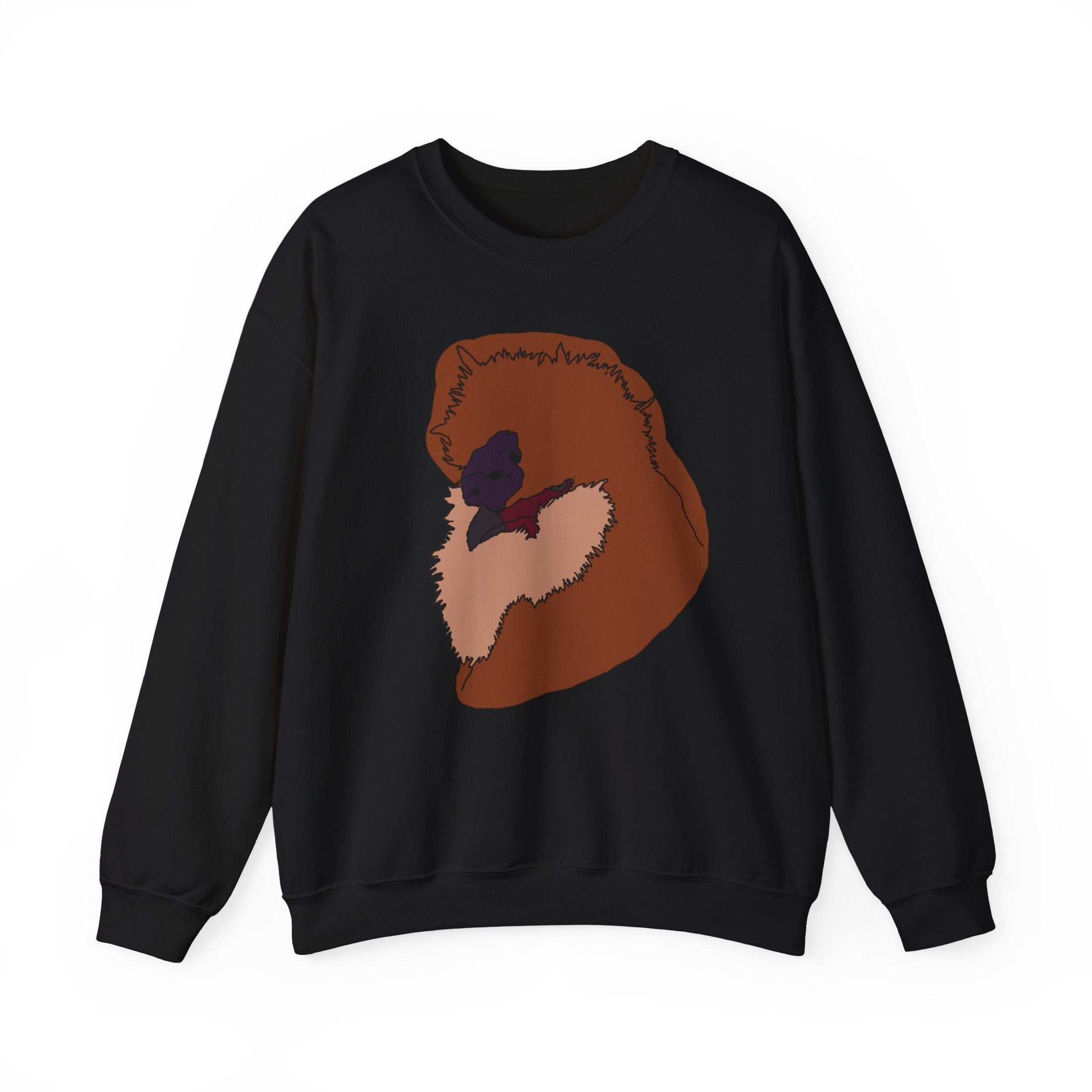 Hand-Drawn Silkie Portrait Crewneck Sweater