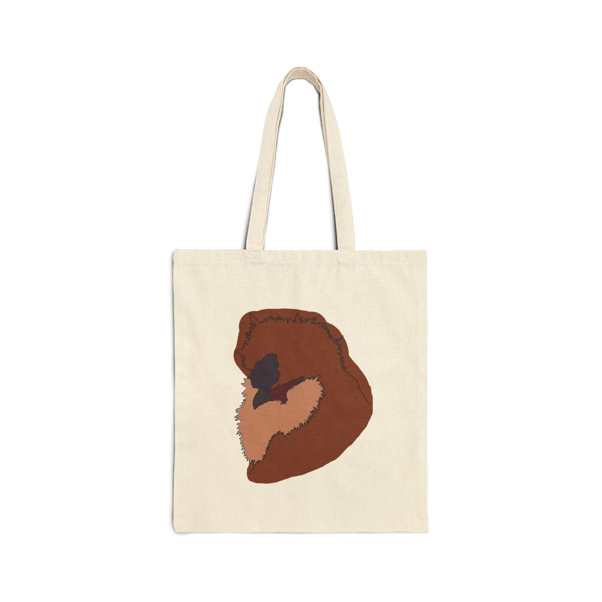 Hand-Drawn Silkie Portrait Tote Bag
