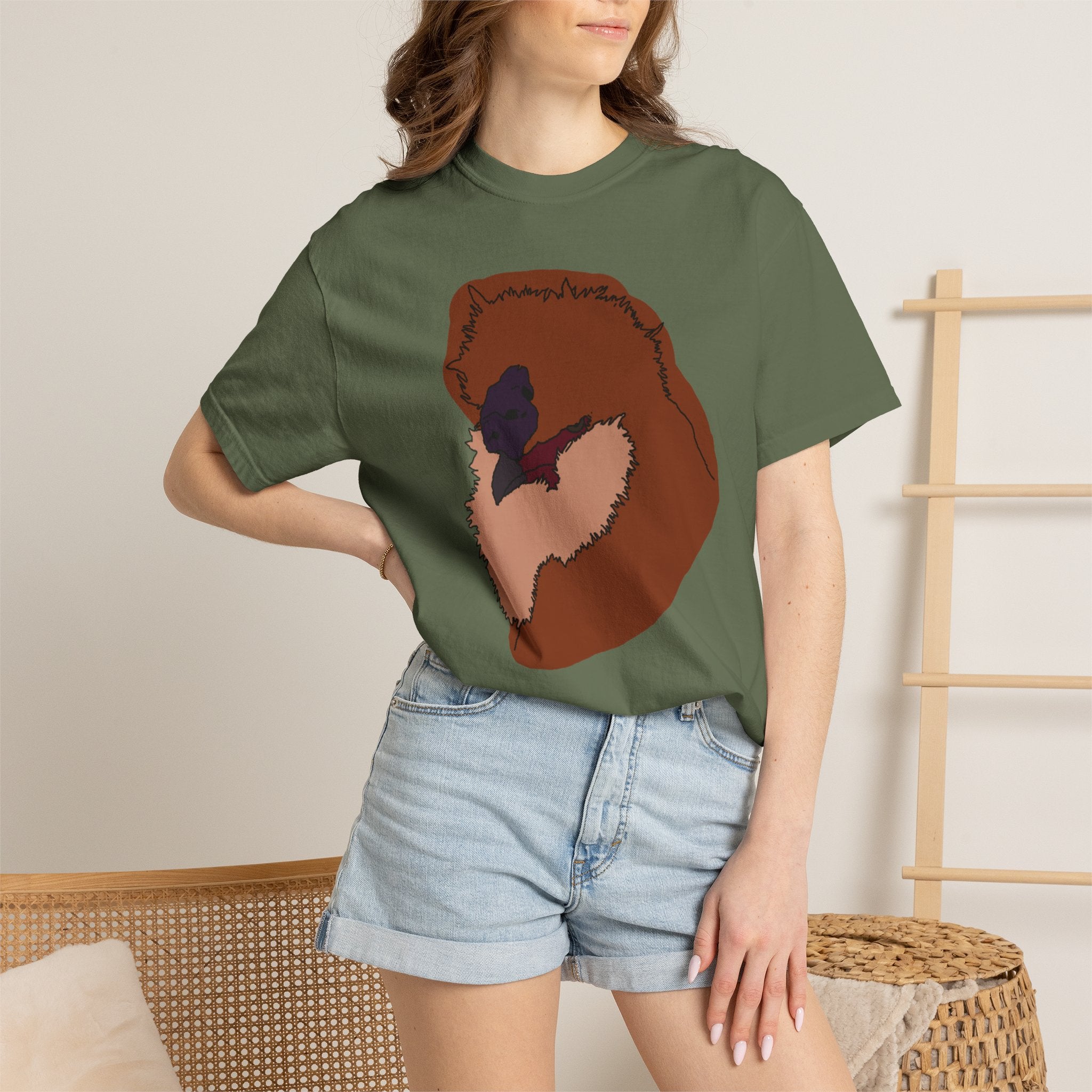 Hand-Drawn Silkie Portrait T-shirt
