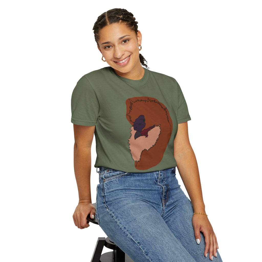 Hand-Drawn Silkie Portrait T-shirt