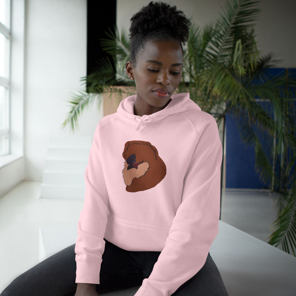 Hand-drawn Silkie Portrait Hoodie