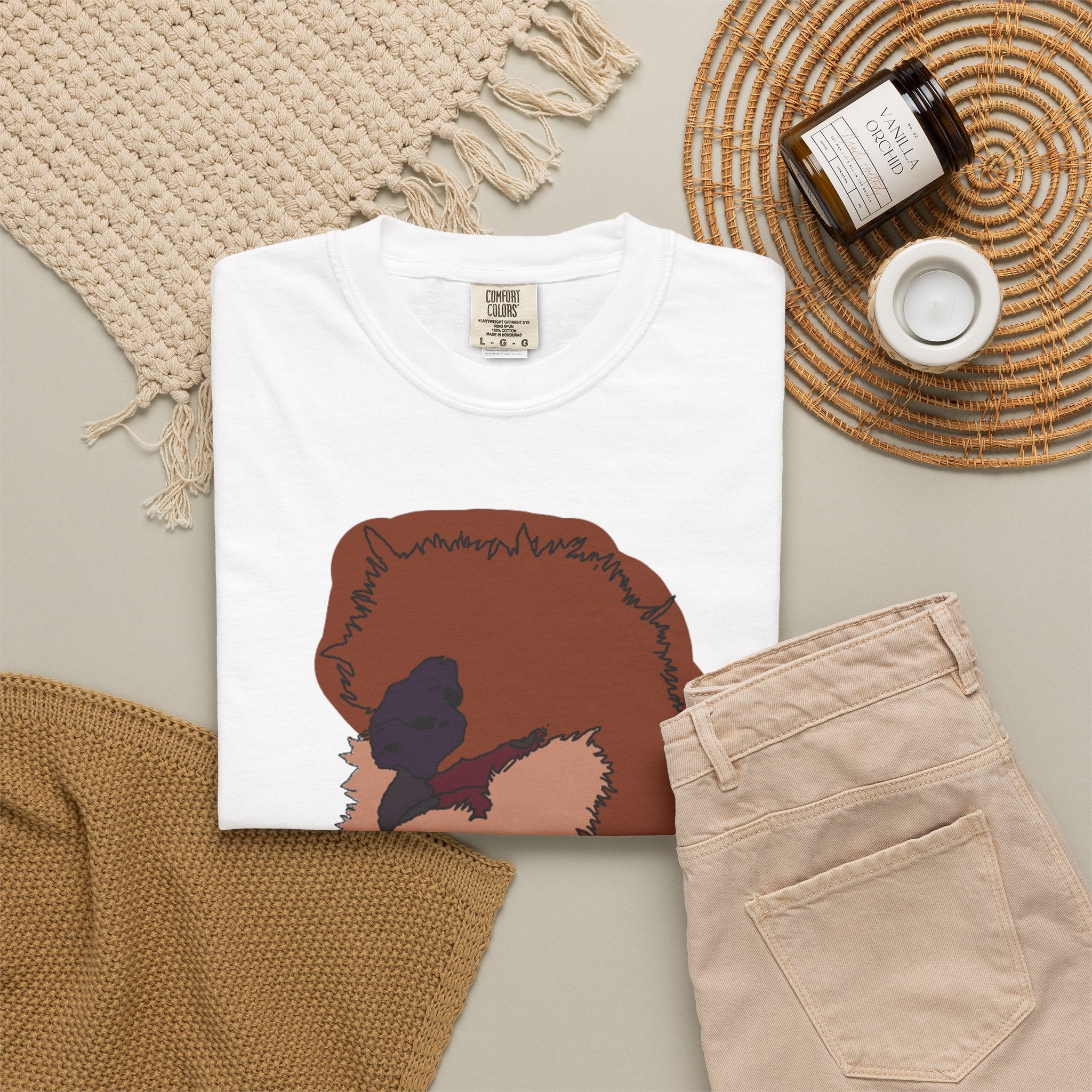 Hand-Drawn Silkie Portrait T-shirt