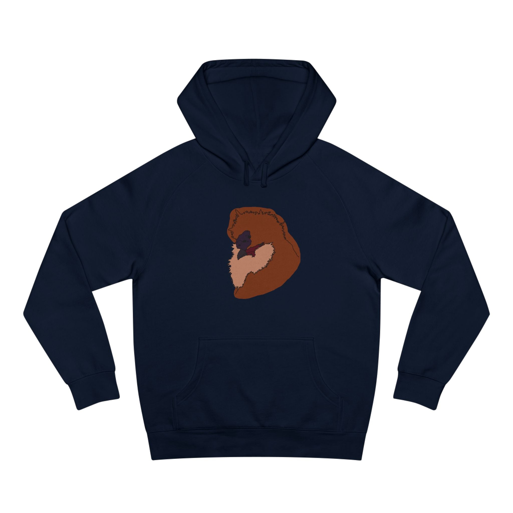 Hand-drawn Silkie Portrait Hoodie